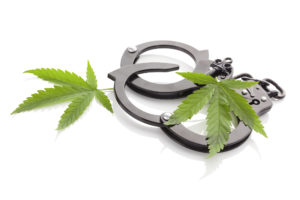 Marijuana and handcuffs