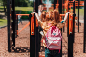 child in playground