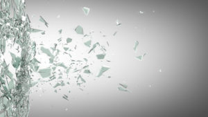 shattering glass